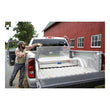 Load image into Gallery viewer, UWS 75-Gallon L-Shape Bright Aluminum Transfer Tank TT-75-L-T-P - Side View