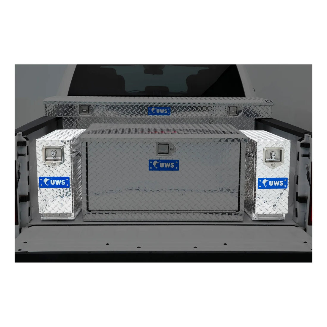 UWS Bright Aluminum 22" Drawer Truck Tool Box (LTL Shipping Only) DS-22 - Installation View