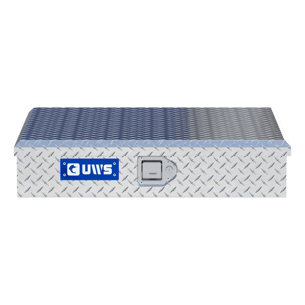 UWS Bright Aluminum 34" Dog Box Accessory Box (LTL Shipping Only) TCB-34 - Side View