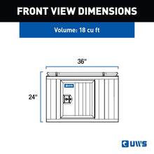 Load image into Gallery viewer, UWS Bright Aluminum 36" x 36" Single-Door Dog Box DB-3636 - Additional View 6