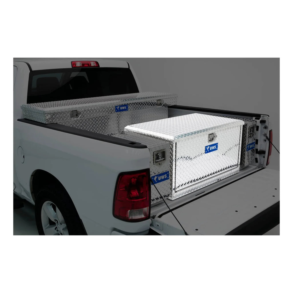 UWS Bright Aluminum 38" Utility Chest Box with Drawers TBC-38-DS - Back View