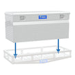Load image into Gallery viewer, UWS Bright Aluminum 48" Cargo Carrier Utility Chest Box (LTL Shipping Only) TBC-48-DD - Back View