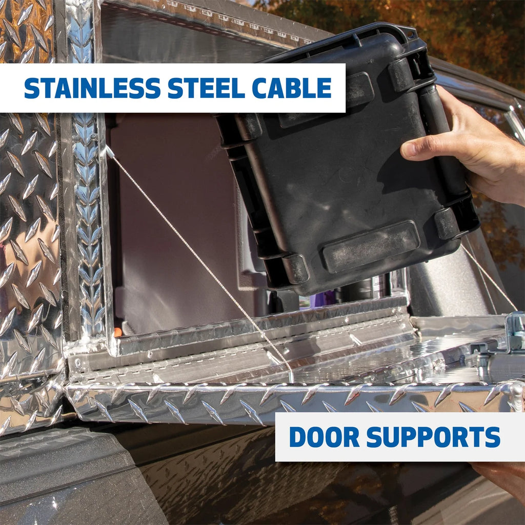 UWS Bright Aluminum 60" Single-Door Underbody Tool Box (LTL Shipping Only) TBUB-60 - Additional View 6