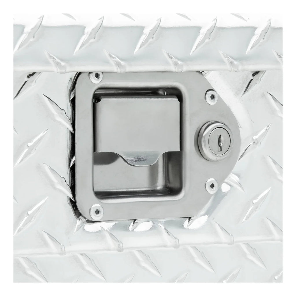 UWS Bright Aluminum 63" Slim-Line Crossover Box, Low Profile (Heavy Packaging) EC10311 - Back View