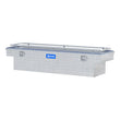 Load image into Gallery viewer, UWS Bright Aluminum 69" Crossover Truck Tool Box with Rail TBS-69-R - Back View