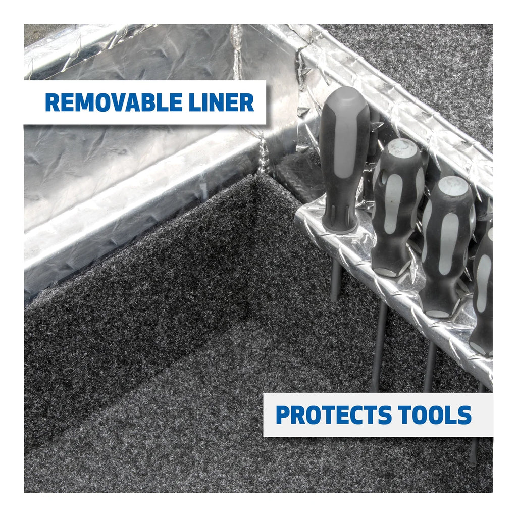 UWS Bright Aluminum 69" Deep Angled Secure Lock Truck Tool Box with Low Profile SLD-69-A-LP - Additional View 13