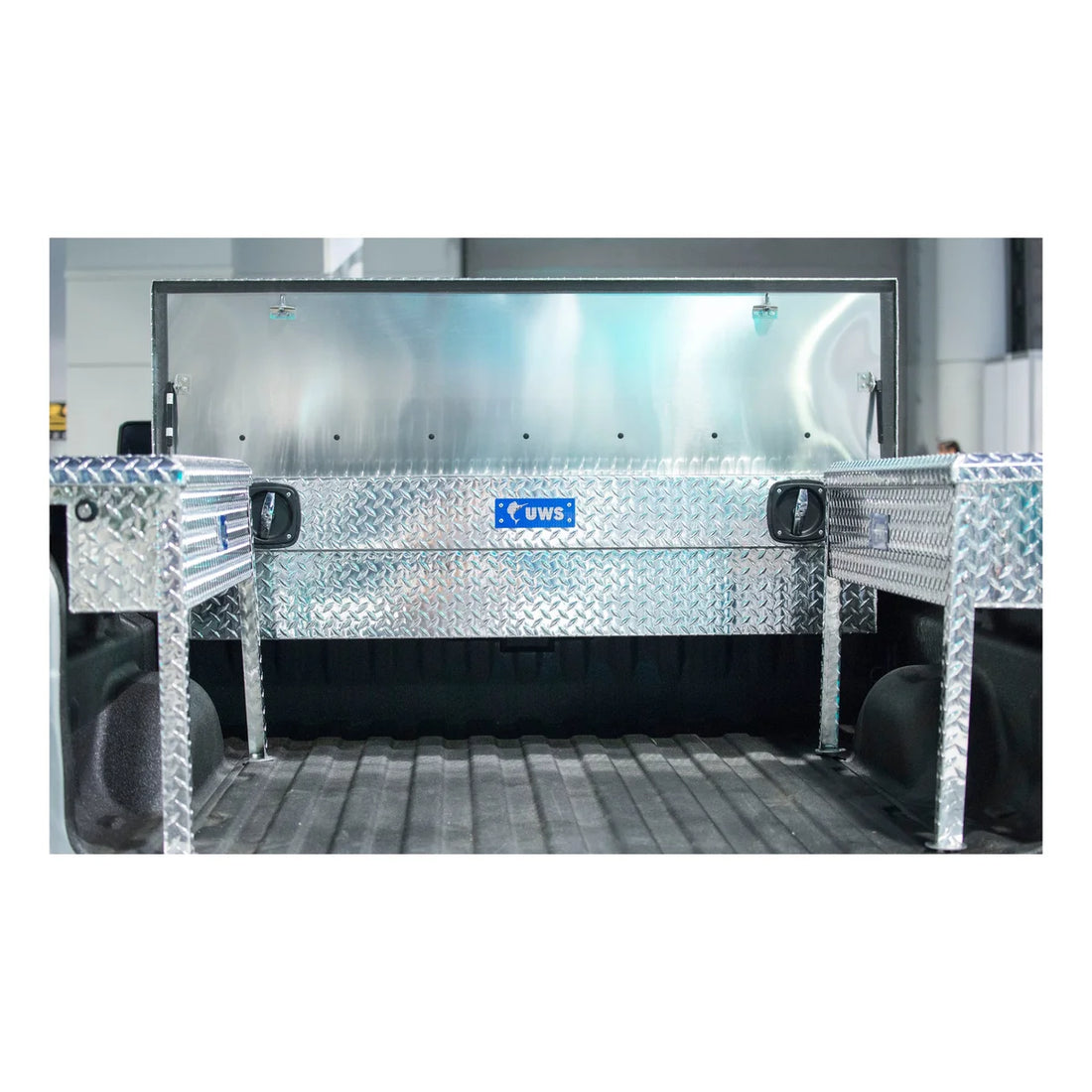 UWS Bright Aluminum 69" Secure Lock Truck Tool Box, Low Profile (LTL Shipping Only) SL-69-LP - Back View