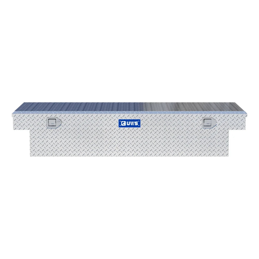 UWS Bright Aluminum 72" Extra-Wide Crossover Truck Tool Box TBS-72-LBTA - Side View