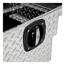 Load image into Gallery viewer, UWS Bright Aluminum 72" Secure Lock Crossover Truck Tool Box with Low Profile &amp; Rail SL-72-LP-R - Installation View