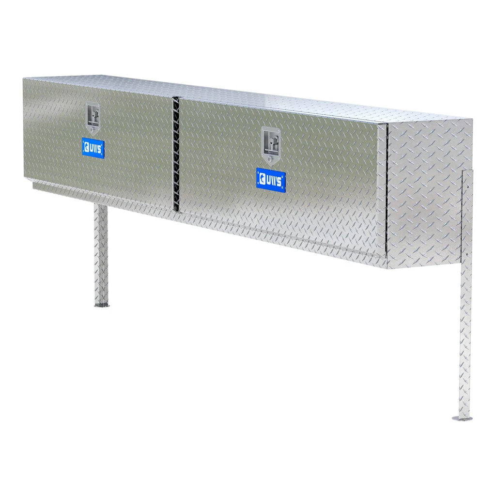UWS Bright Aluminum 96" Double-Door Topside Truck Tool Box TBTS-96 - Main Product View
