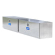 Load image into Gallery viewer, UWS Bright Aluminum 96" Double-Door Underbody Tool Box TBUB-96 - Main Product View