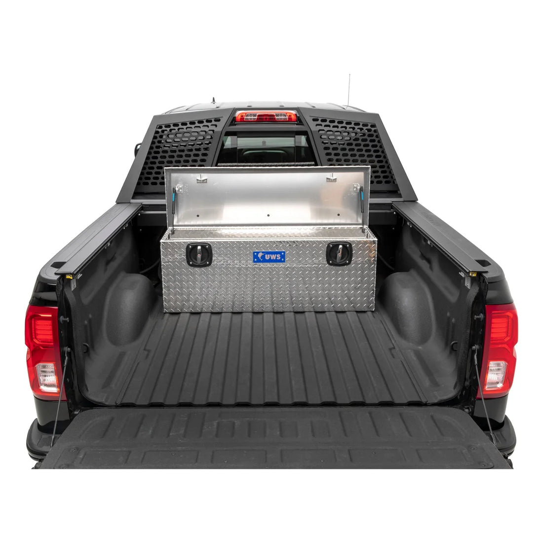 UWS Bright Aluminum Secure Lock 48" Under Tonneau Chest Box (Heavy Packaging) EC20501 - Installation View