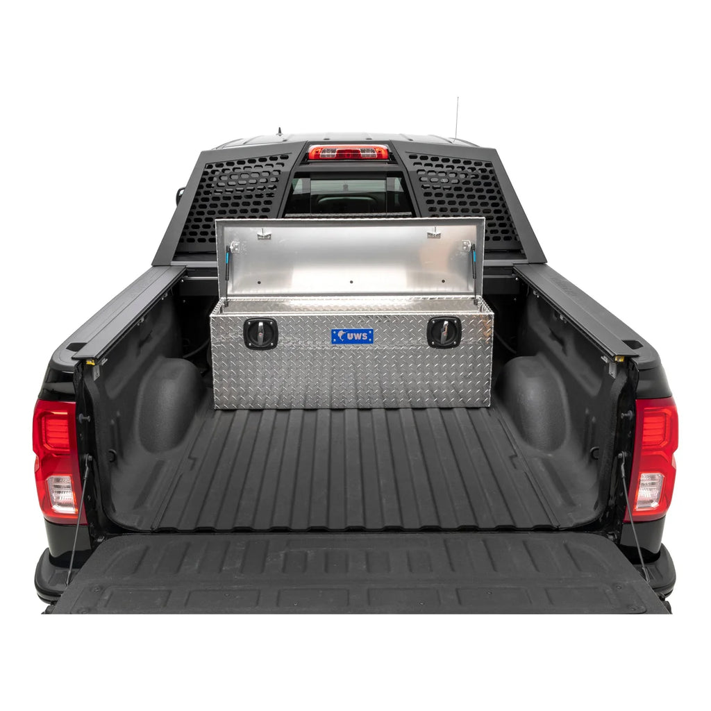 UWS Bright Aluminum Secure Lock 48" Under Tonneau Chest Box (Heavy Packaging) EC20501 - Installation View
