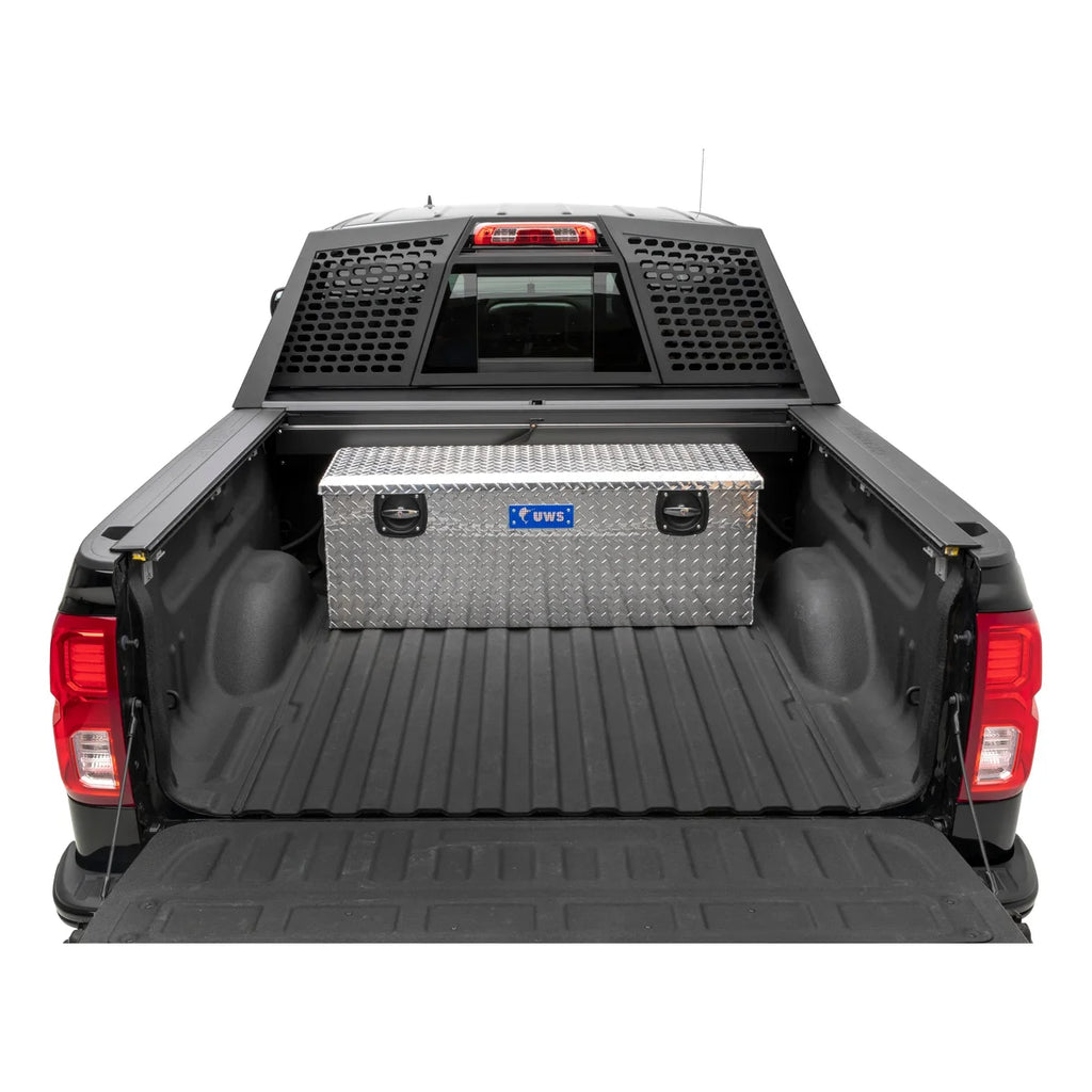 UWS Bright Aluminum Secure Lock 48" Under Tonneau Chest Box (LTL Shipping Only) SLC-48 - Back View