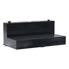 Load image into Gallery viewer, UWS Gloss Black 100-Gallon L-Shape Aluminum Transfer Tank TT-100-L-T-P-B - Main Product View