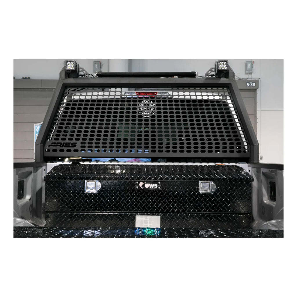 UWS Gloss Black 45-Gallon Combo Aluminum Transfer Tank TT-45-COMBO-BLK - Side View