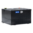 Load image into Gallery viewer, UWS Gloss Black 50-Gallon Combo Aluminum Transfer Tank TT-50-COMBO-BLK - Main Product View