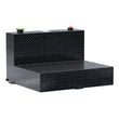 Load image into Gallery viewer, UWS Gloss Black 50-Gallon L-Shape Aluminum Transfer Tank TT-50-L-T-P-BLK - Main Product View