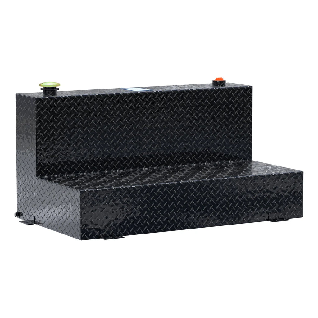 UWS Gloss Black 75-Gallon L-Shape Aluminum Transfer Tank TT-75-L-T-P-BLK - Main Product View