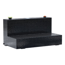Load image into Gallery viewer, UWS Gloss Black 75-Gallon L-Shape Aluminum Transfer Tank TT-75-L-T-P-BLK - Main Product View