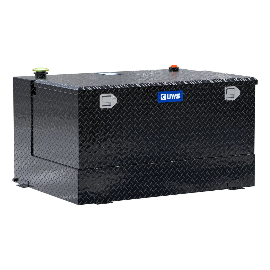 UWS Gloss Black 85-Gallon Combo Aluminum Transfer Tank TT-85-COMBO-BLK - Main Product View