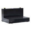 Load image into Gallery viewer, UWS Gloss Black 85-Gallon L-Shape Aluminum Transfer Tank TT-85-L-T-P-BLK - Main Product View