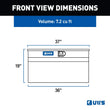 Load image into Gallery viewer, UWS Gloss Black Aluminum 36" Utility Chest Box (LTL Shipping Only) TBC-36-BLK - Side View