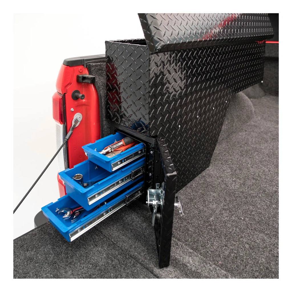 UWS Gloss Black Aluminum 48" Driver-Side Wheel Well Tool Box (Heavy Packaging) EC30012 - Additional View 10