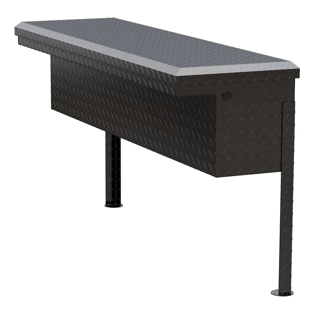 UWS Gloss Black Aluminum 48" Truck Side Tool Box, Low Profile (LTL Shipping Only) TBSM-48-LP-BLK - Additional View 6