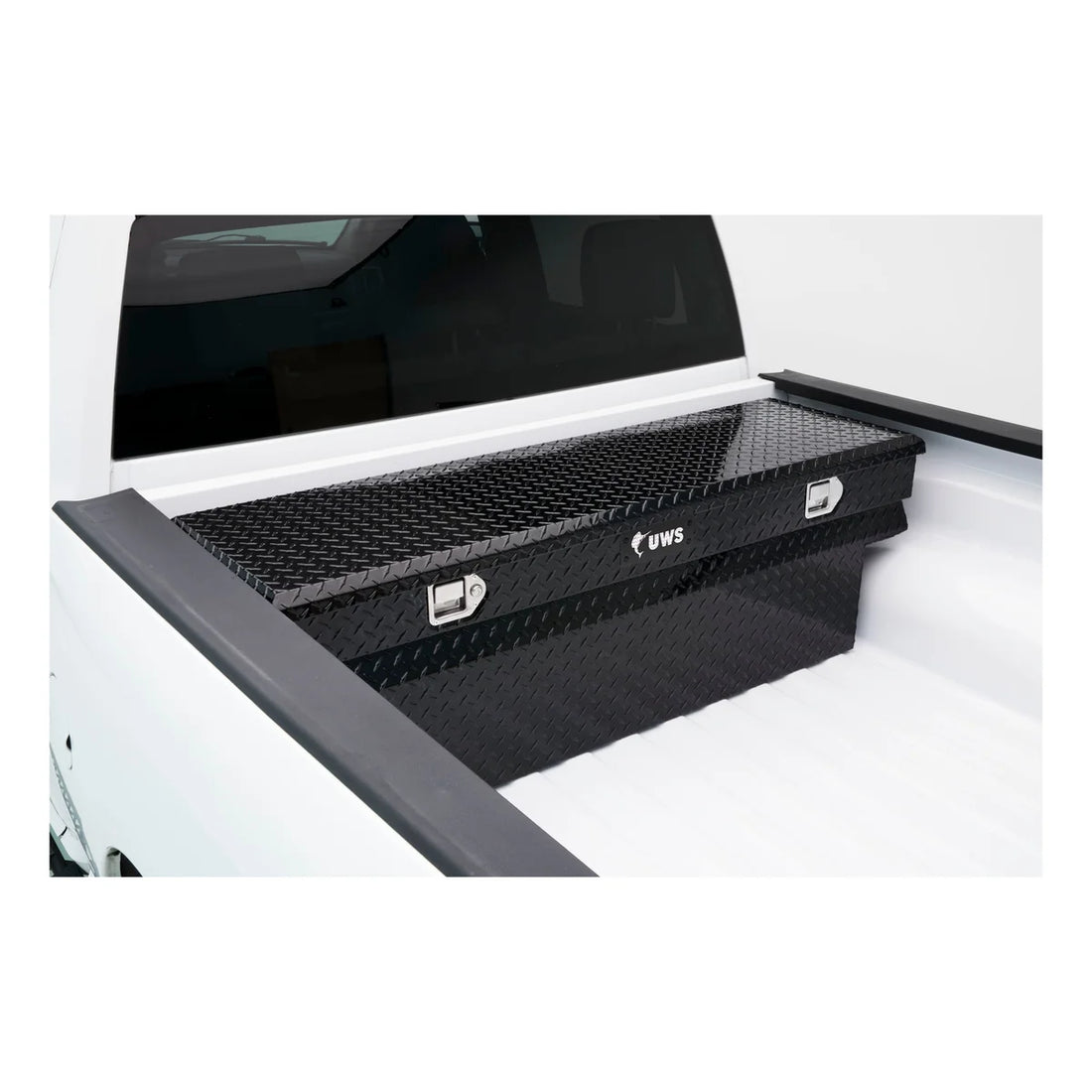 UWS Gloss Black Aluminum 60" Notched Utility Chest Box (LTL Shipping Only) TBC-60-N-BLK - Side View
