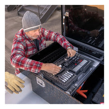 Load image into Gallery viewer, UWS Gloss Black Aluminum 69" Deep Extra-Wide Crossover Truck Tool Box TBSD-69-LBTA-B - Additional View 8