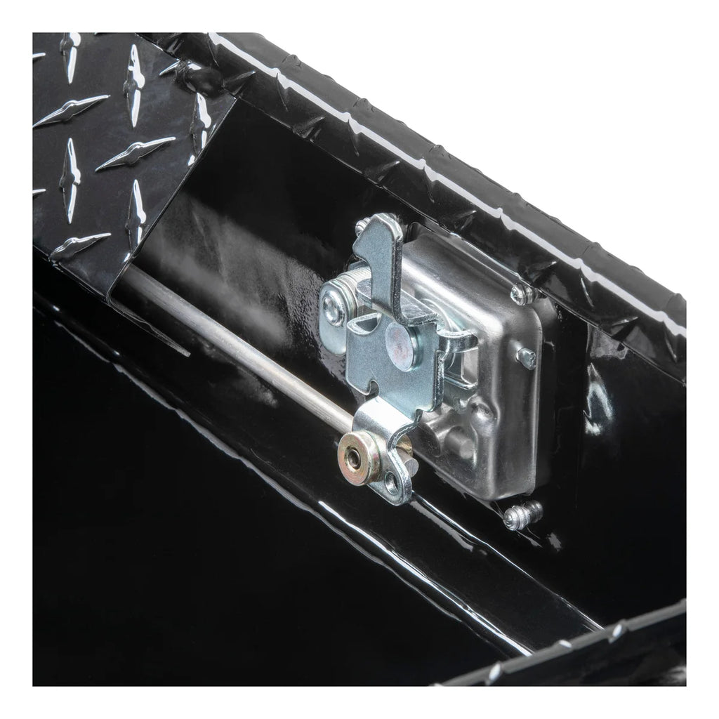 UWS Gloss Black Aluminum 69" Deep Slim-Line Truck Tool Box (LTL Shipping Only) TBSD-69-SL-BLK - Installation View