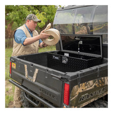 Load image into Gallery viewer, UWS Gloss Black Aluminum ATV Tool Box (LTL Shipping Only) ATV-BLK - Installation View