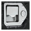 Load image into Gallery viewer, UWS Gloss Black Hammerhead-Style 100-Gallon Aluminum Combo Transfer Tank TT-100HH-CB-B - Back View