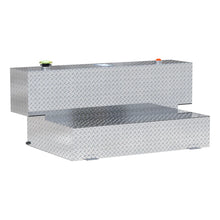 Load image into Gallery viewer, UWS Hammerhead-Style 100-Gallon Bright Aluminum L-Shape Transfer Tank TT-100HH - Main Product View