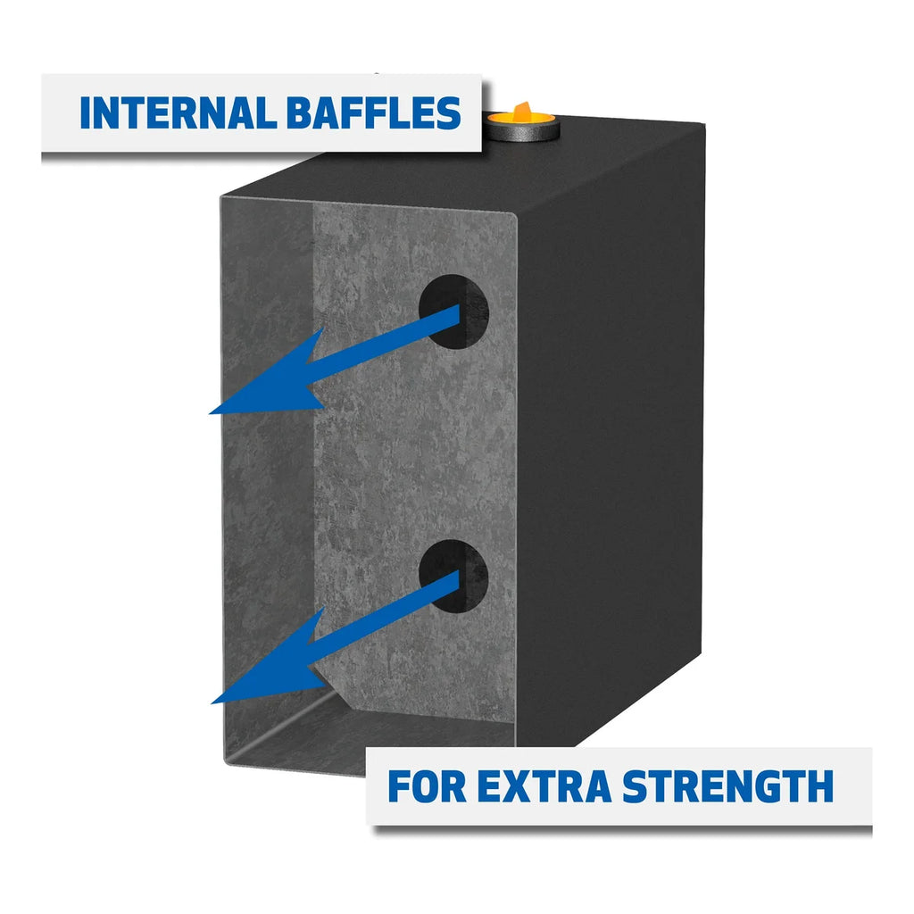UWS Matte Black 100-Gallon Rectangle Steel Transfer Tank ST-100-RT-MB - Additional View 6