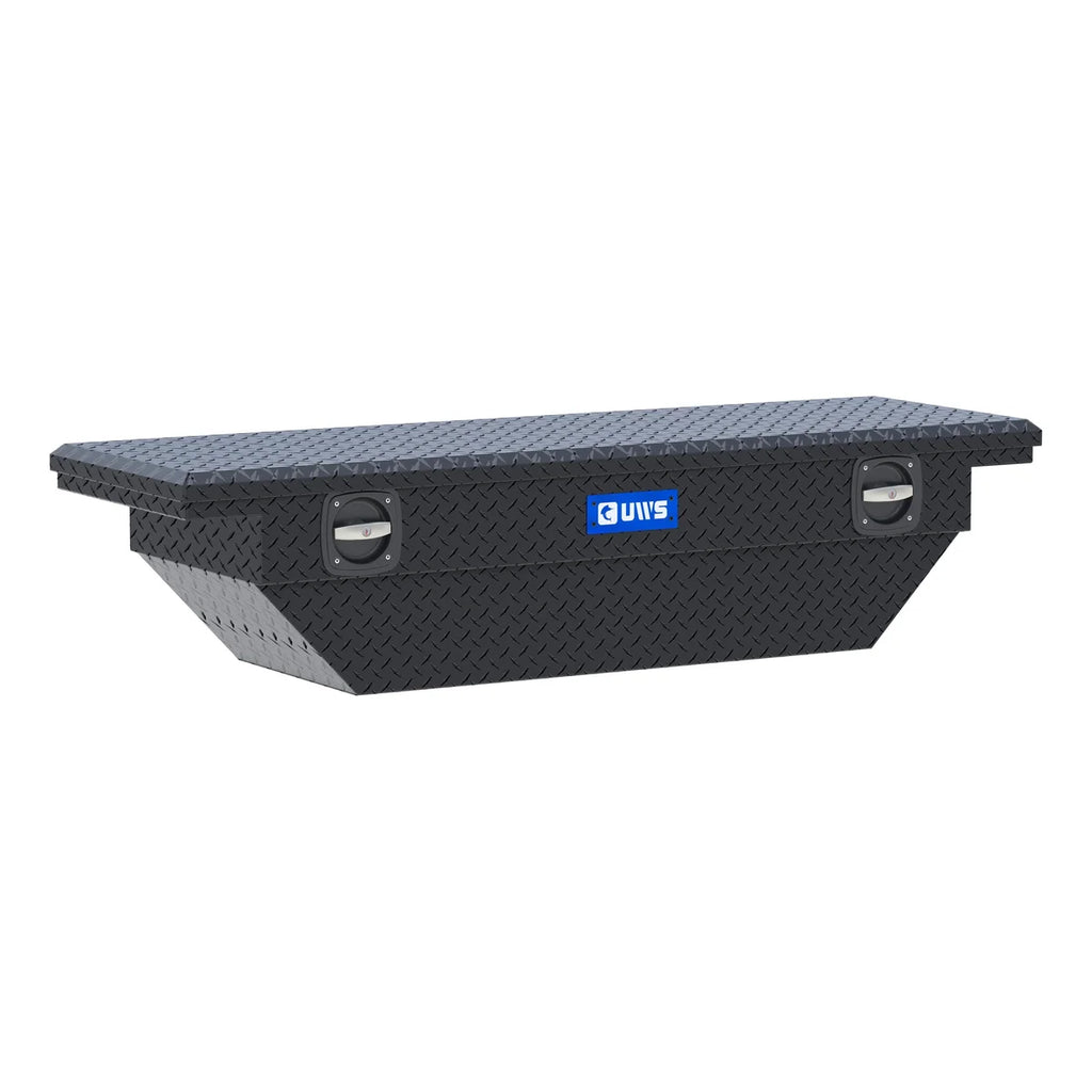 UWS Matte Black 63" Secure Lock Angled Tool Box, Low Profile (LTL Shipping Only) SL-63-A-LP-MB - Main Product View