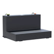 Load image into Gallery viewer, UWS Matte Black 85-Gallon L-Shape Steel Transfer Tank ST-85-L-MB - Main Product View