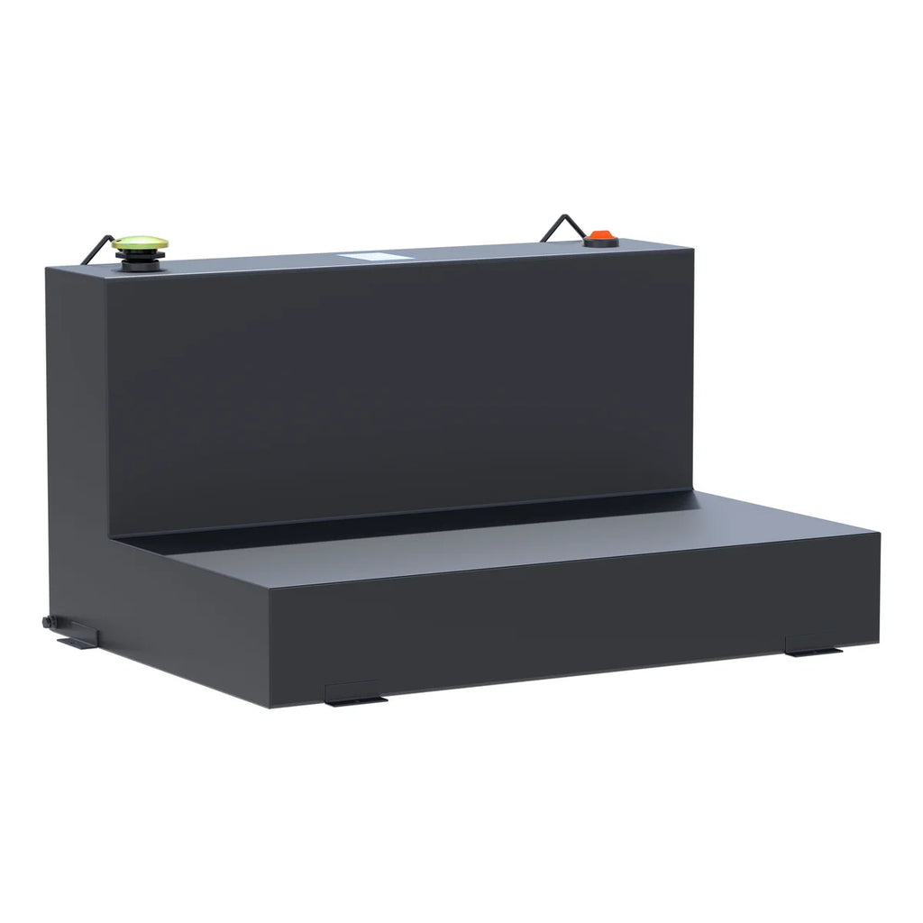 UWS Matte Black 85-Gallon L-Shape Steel Transfer Tank ST-85-L-MB - Main Product View