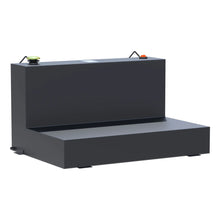 Load image into Gallery viewer, UWS Matte Black 85-Gallon L-Shape Steel Transfer Tank ST-85-L-MB - Main Product View