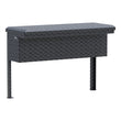 Load image into Gallery viewer, UWS Matte Black Aluminum 36" Truck Side Tool Box, Low Profile (LTL Shipping Only) TBSM-36-LP-MB - Installation View