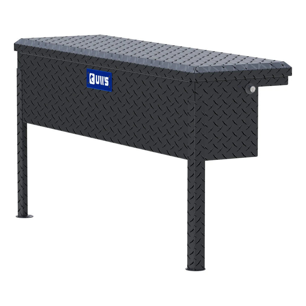 UWS Matte Black Aluminum 48" Truck Side Tool Box, Low Profile (LTL Shipping Only) TBSM-48-LP-MB - Main Product View