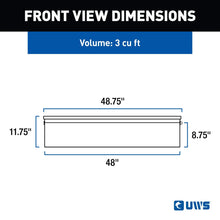 Load image into Gallery viewer, UWS Matte Black Aluminum 48" Truck Side Tool Box, Low Profile (LTL Shipping Only) TBSM-48-LP-MB - Additional View 7