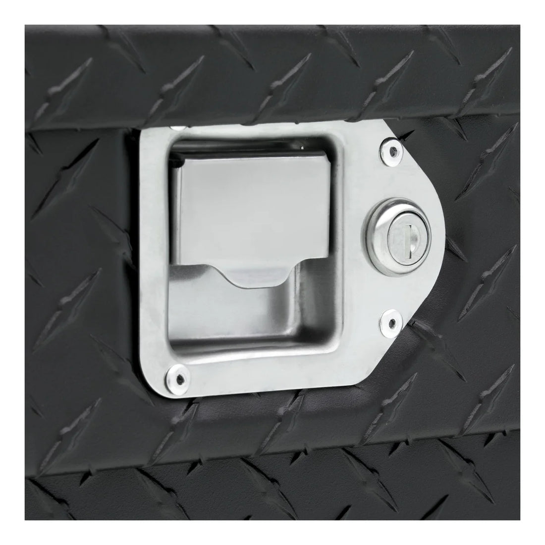UWS Matte Black Aluminum 58" 5th Wheel Truck Tool Box (Heavy Packaging) EC20093 - Installation View