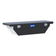 Load image into Gallery viewer, UWS Matte Black Aluminum 63" Angled Truck Tool Box, Low Profile (LTL Shipping Only) TBS-63-A-LP-MB - Main Product View