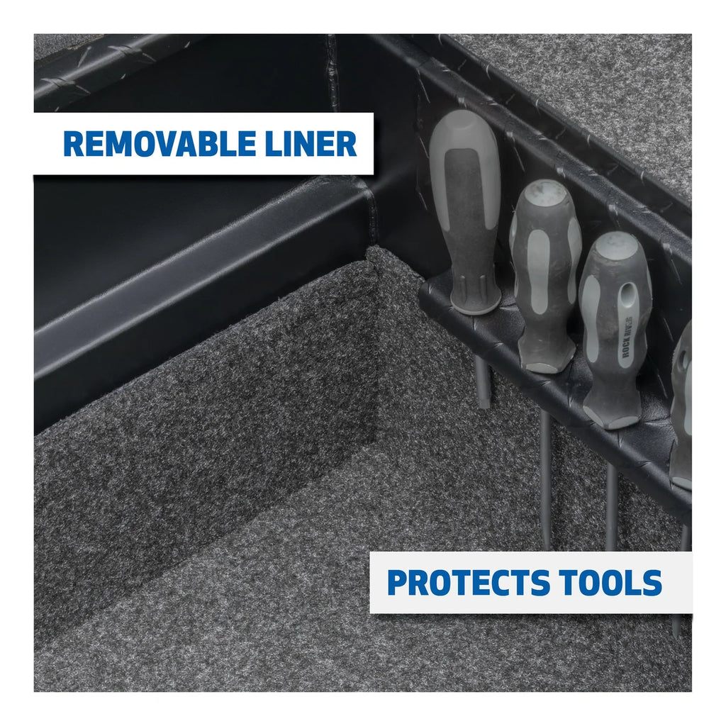 UWS Matte Black Aluminum 69" Deep Angled Secure Lock Truck Tool Box with Low Profile SLD-69-A-LP-MB - Additional View 13