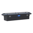 Load image into Gallery viewer, UWS Matte Black Aluminum 72" Secure Lock Crossover Truck Tool Box, Low Profile, Rail SL-72-LP-MB-R - Main Product View