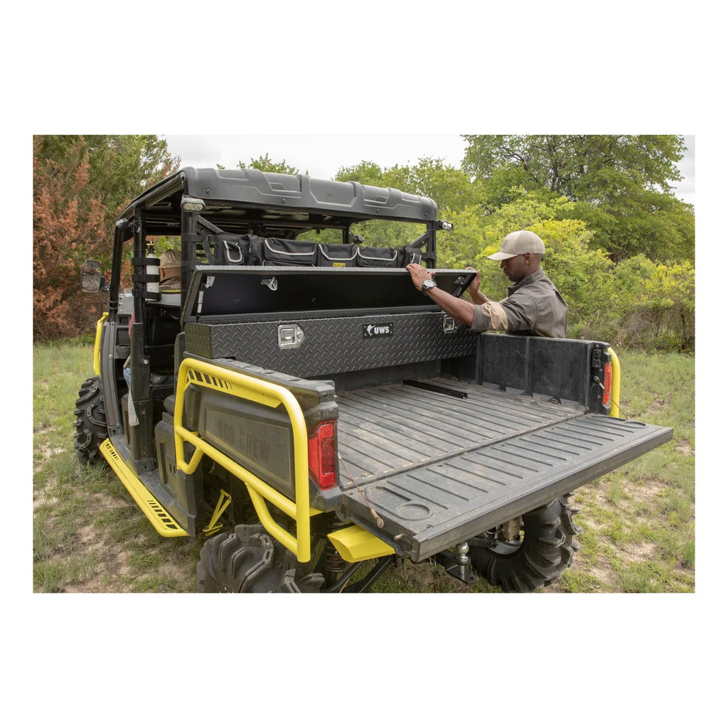 UWS Matte Black Aluminum UTV Tool Box - Polaris (LTL Shipping Only) 8500005 - Installation View