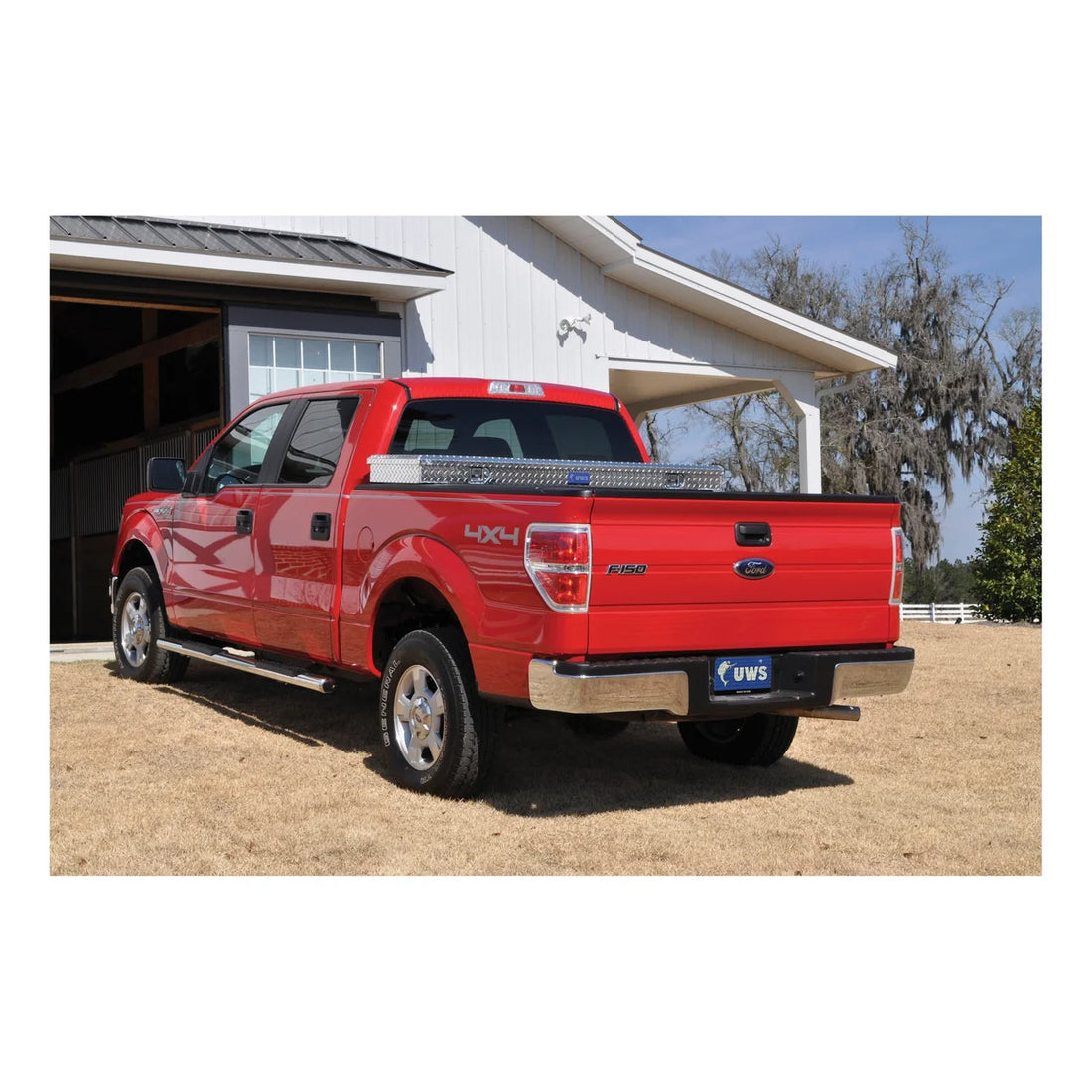UWS UWS EC10411 69-Inch Heavy-Wall Aluminum Truck Tool Box, RigidCore Lid EC10411 - Side View