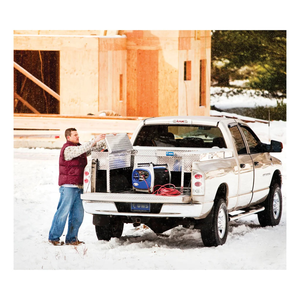 UWS UWS EC30091 48-Inch Heavy-Wall Aluminum Truck Side Tool Box, RigidCore Lid EC30091 - Side View